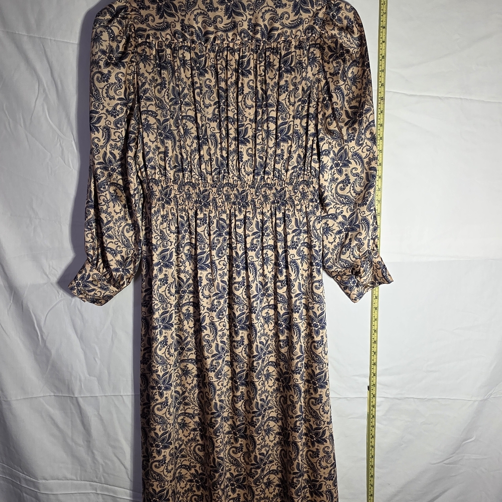 Elegant Paisley Print Dress